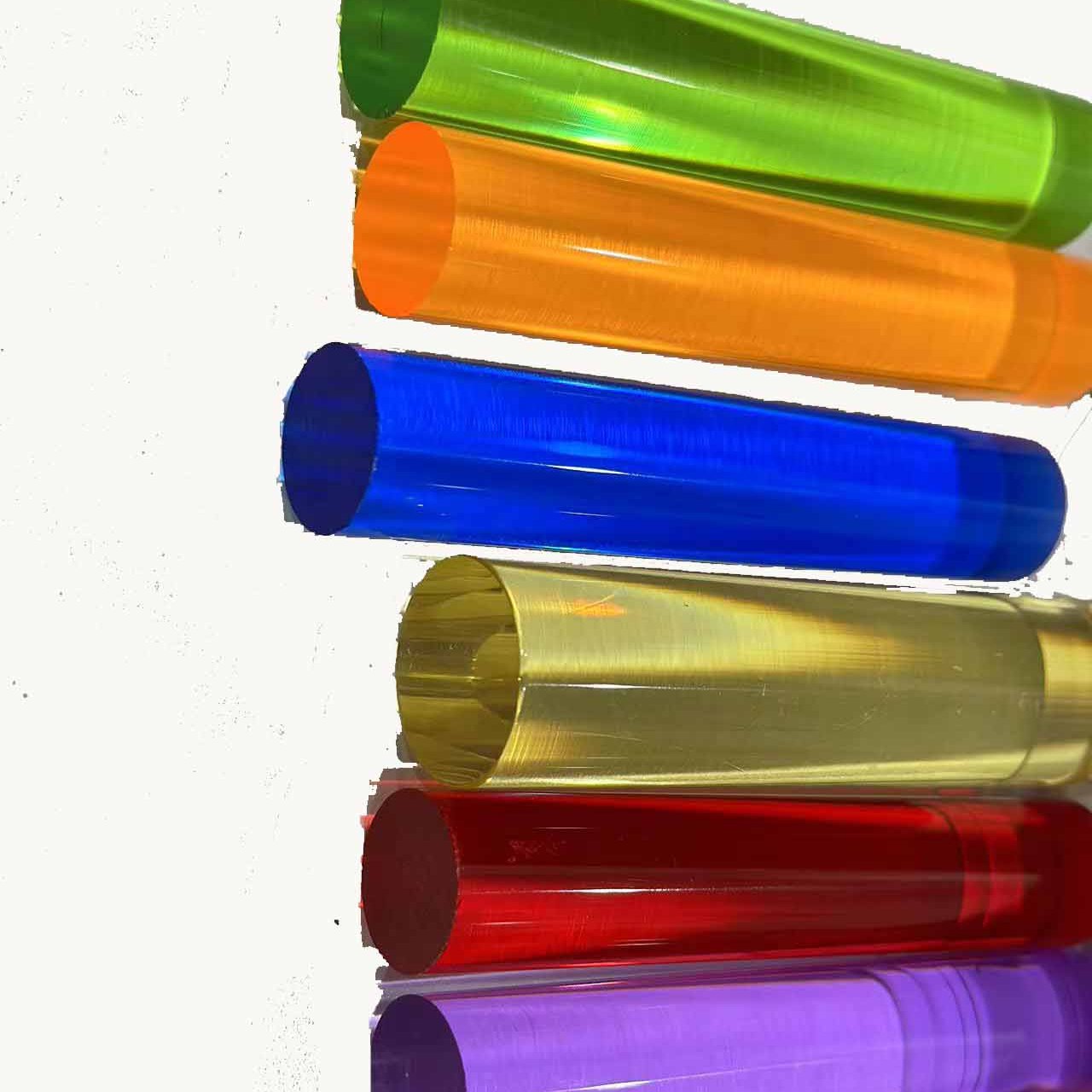 Colored PMMA plastic acrylic rod for led lighting/Acrylic rod