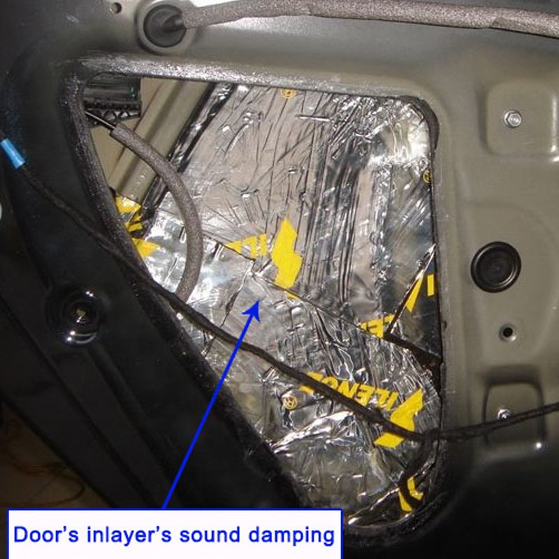 Noico Black 80 Mil 36 Sq Ft Car Sound Deadening butyl Automotive deadener restoration mat and Noise Dampening Insulation