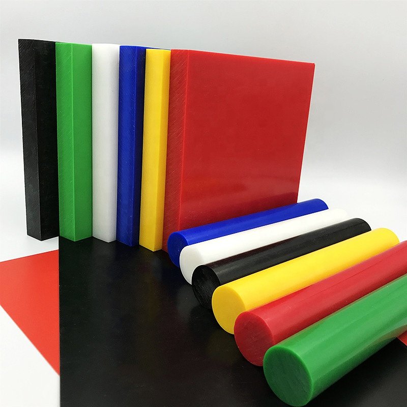 High quality Black/white/blue/red/yellow/green color pom rod delrin acetal plastic rod 4-300mm diameter