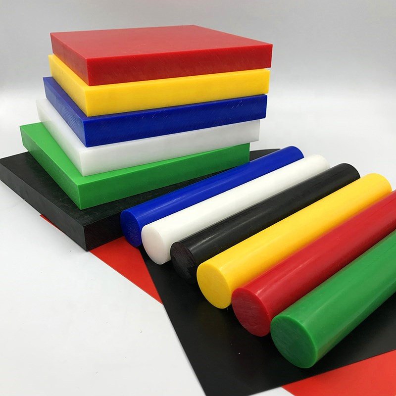 High quality Black/white/blue/red/yellow/green color pom rod delrin acetal plastic rod 4-300mm diameter