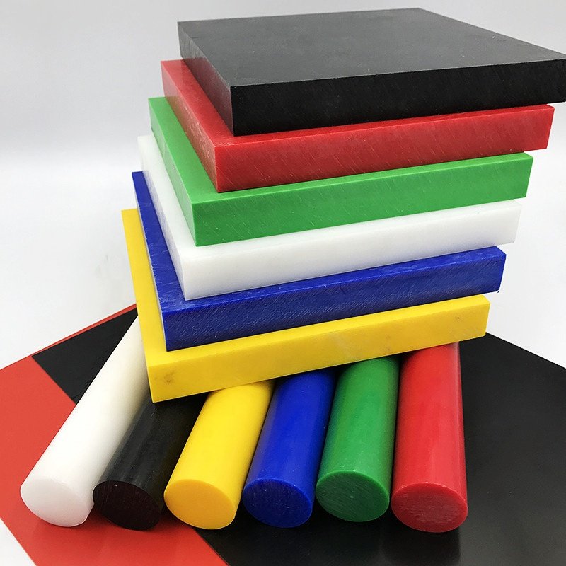 High quality Black/white/blue/red/yellow/green color pom rod delrin acetal plastic rod 4-300mm diameter