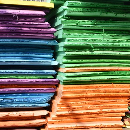 Wholesale custom material TPE/NBR/PVC colorful rubber sheet elastic rubber sheet