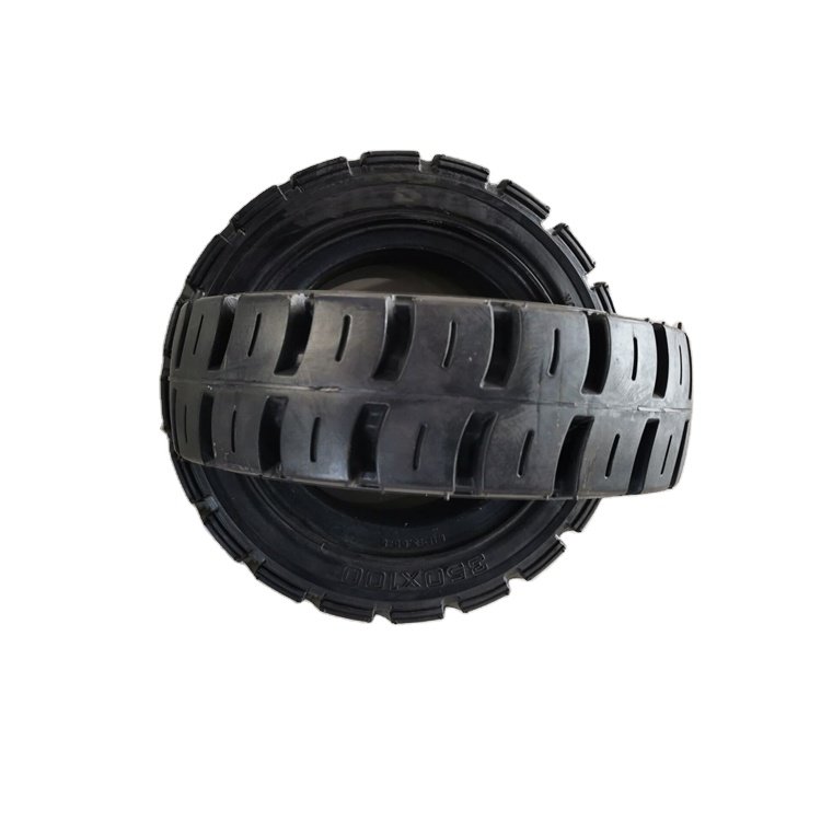 Industrial Solid Tires 7.00-12 28x9-15 300x100 350x100 360x100 400x100 with Hole for Forklift/Sweeper