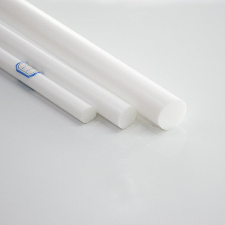 Wear Resistant Virgin PTFE Bar Stock Electrical Grade PTFE Plastic Rods in Shock