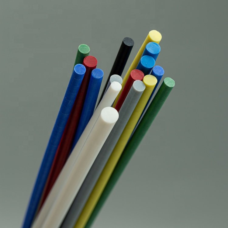 Wear Resistant Virgin PTFE Bar Stock Electrical Grade PTFE Plastic Rods in Shock