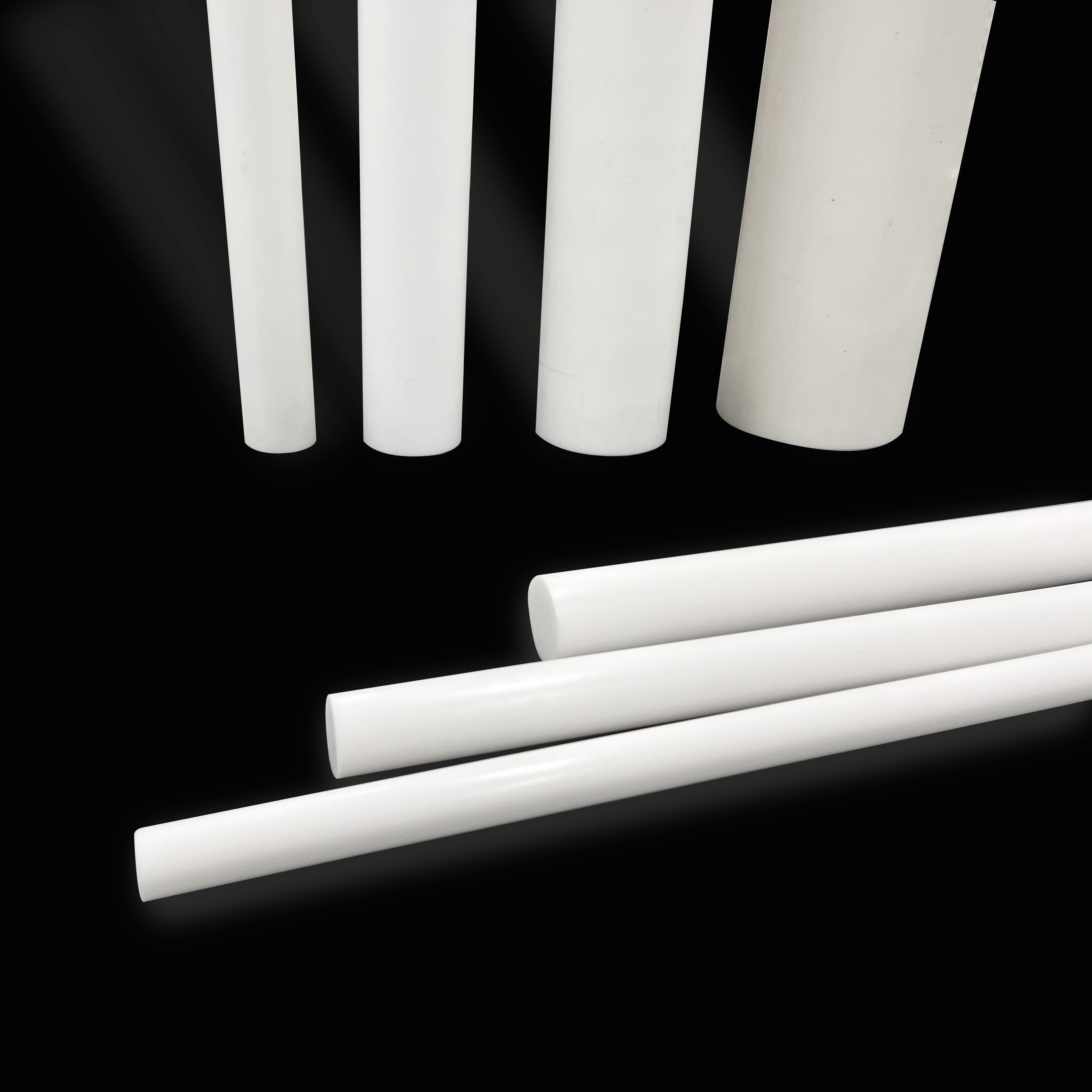 Factory PTFE rod bars Insulating high temperature engineering plastic rods Graphite Glass fiber Carbon filled ptfe rod bars
