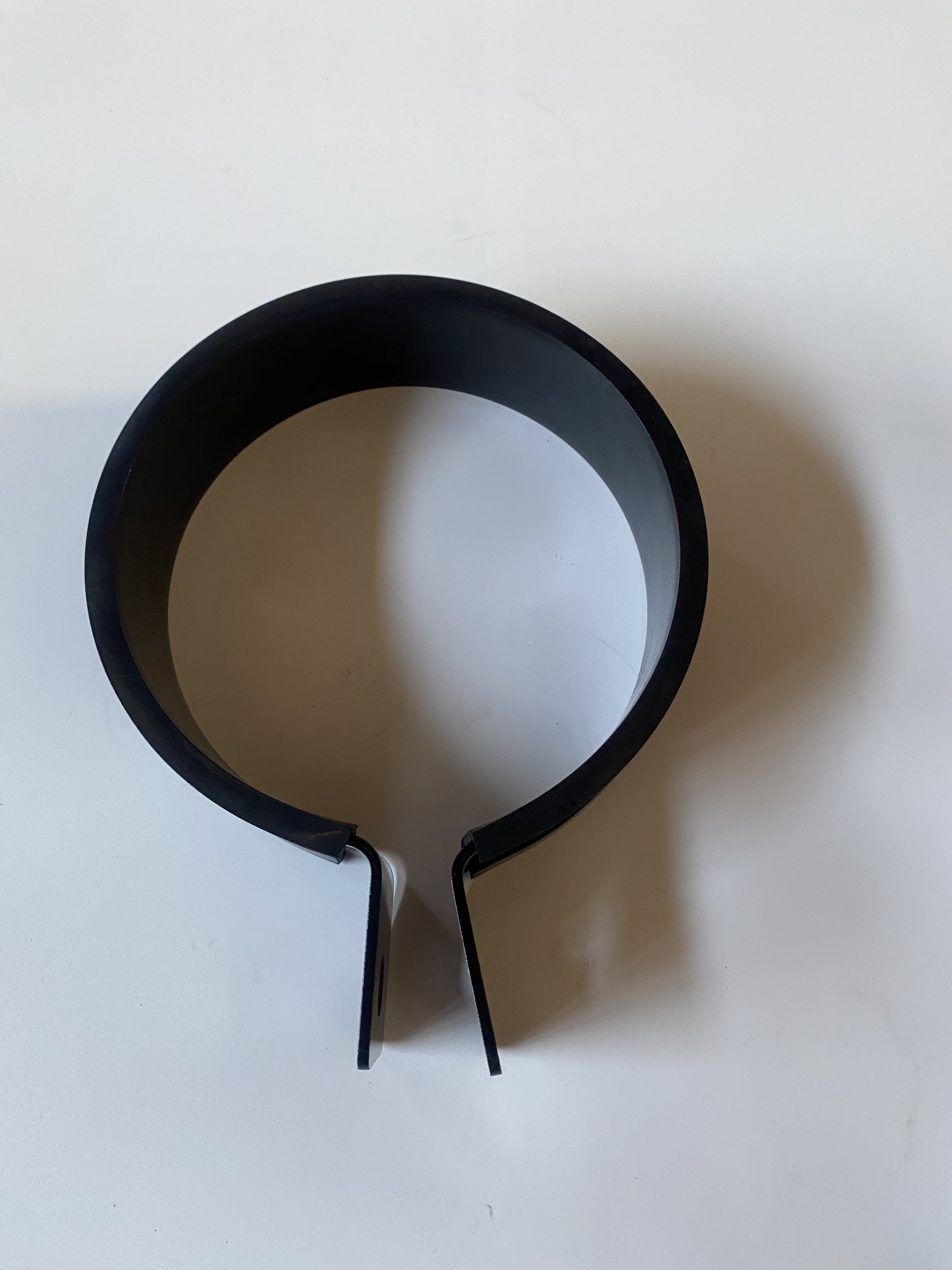 P-shaped round pipe clamp with rubber lining and galvanized steel hose clamp stainless V-shaped wire clip