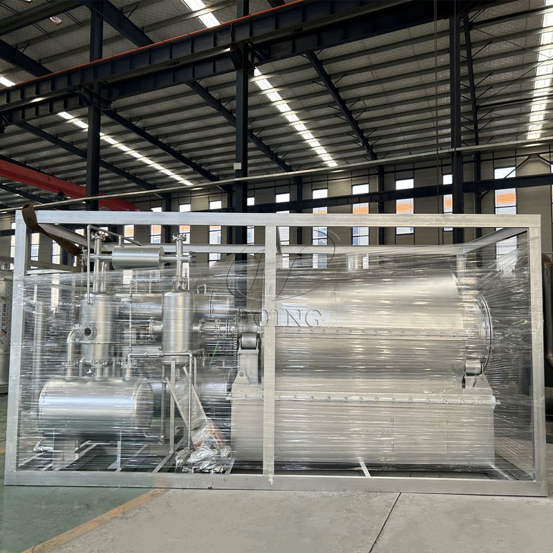 500kg-5ton mini Small Plastic to Diesel and gasoline pyrolysis plant and refinery plant Plastic pyrolysis distillation machine