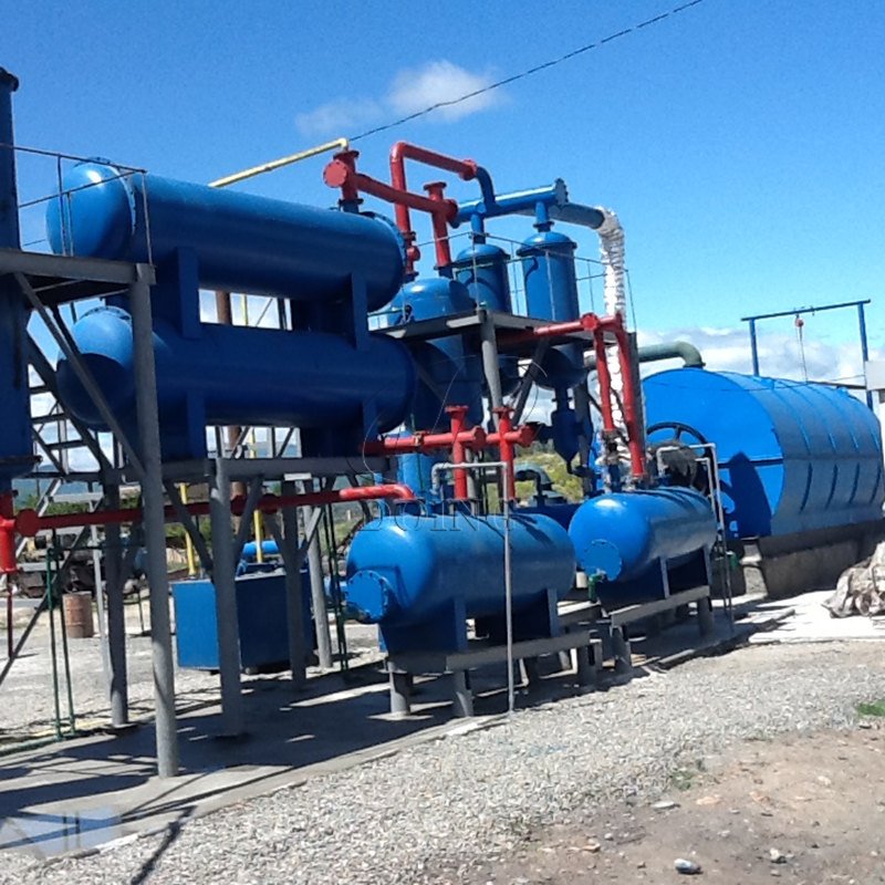 500kg-5ton mini Small Plastic to Diesel and gasoline pyrolysis plant and refinery plant Plastic pyrolysis distillation machine