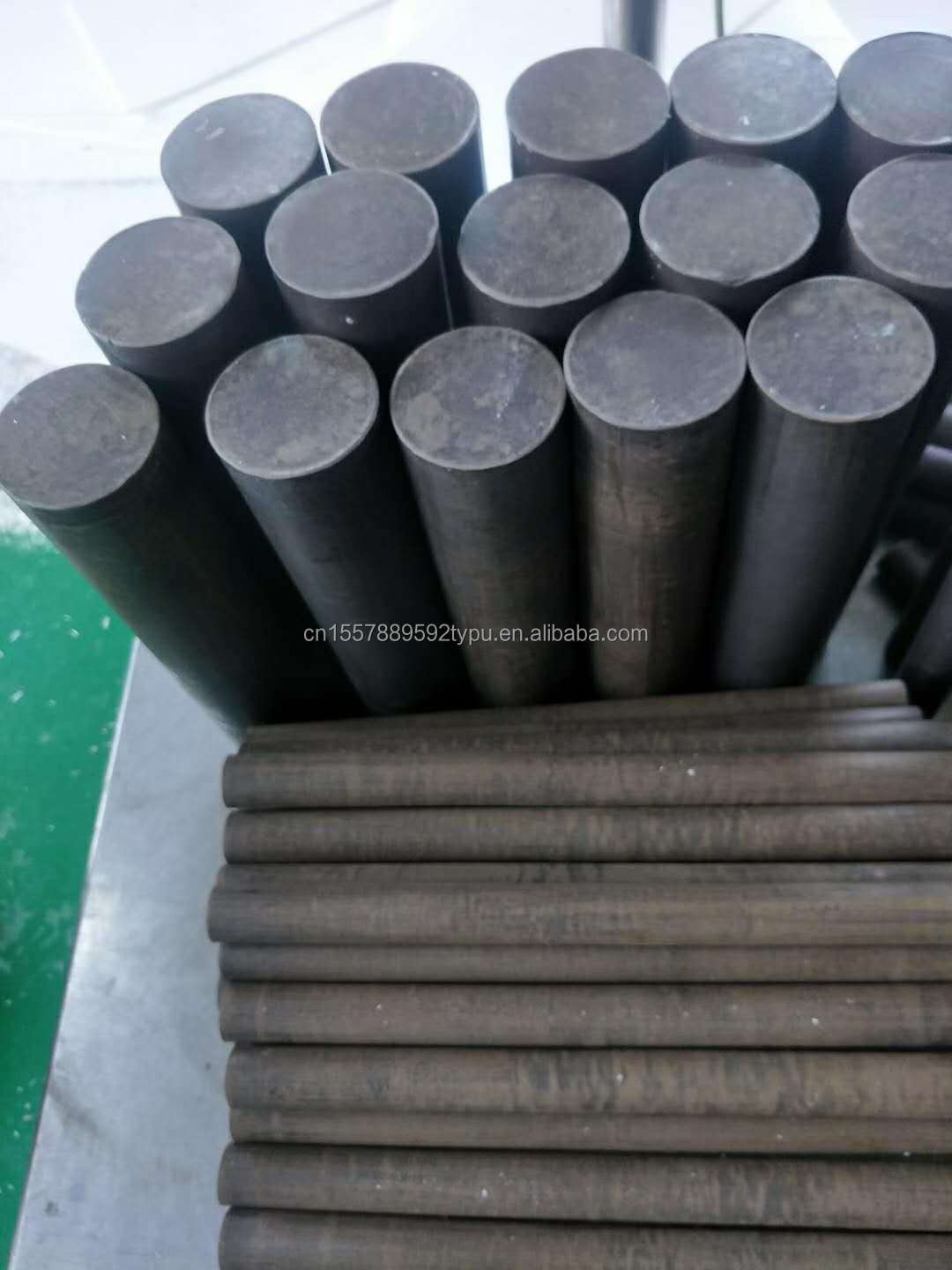 PTFE Rod Bar and Stick Natural Virgin Round Bar White Engineering Plastics round Good impact resistance Good dimensional stabili