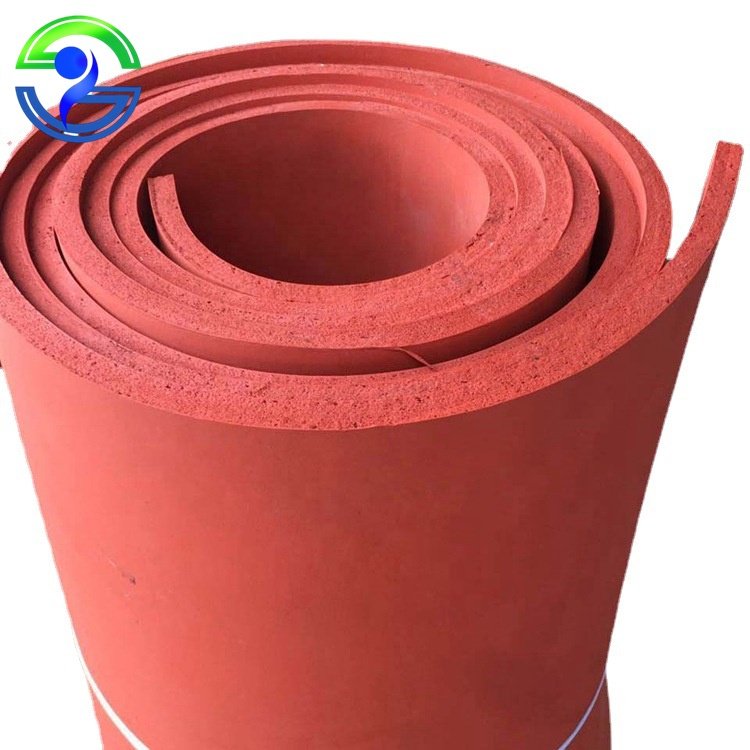 High Temperature Resistant Red Silicone Rubber Sheet Sponge Foam Pad Silicone Foam Sheet