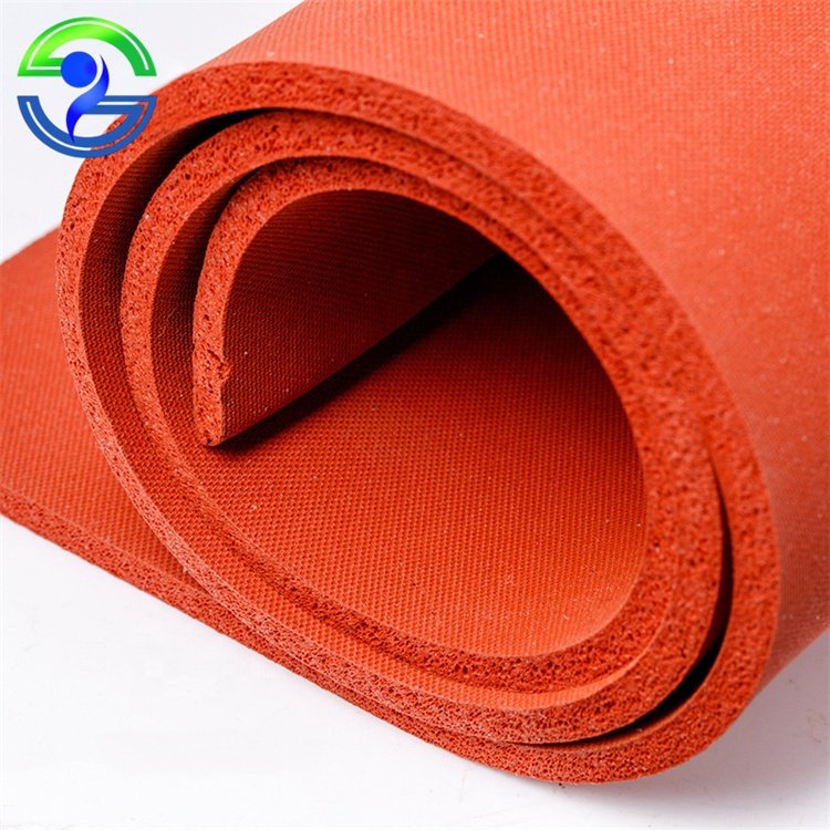 High Temperature Resistant Red Silicone Rubber Sheet Sponge Foam Pad Silicone Foam Sheet