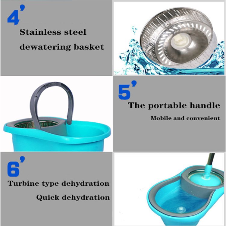 Mop And Bucket Set 360 Spin Magic Mop Best Selling Easy Cleaning 360 Spin Magic Mop And Bucket Set