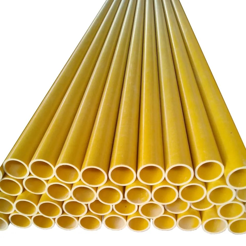 Super durability Structural Composite GRP Hollow Tubing Round Pultruded Fiberglass Tube