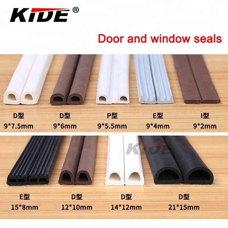Door Seal Weather Stripping, Window Rubber Seal Strip Self Adhesive Foam Tape for Draft Stopper Gap Blocker and Wind blocker,16F