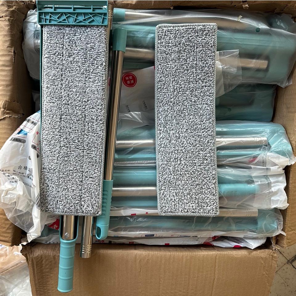 DS1878 Household Cleaning ToolHand Free Squeeze Cleaning Floor Mop Microfiber Window Cleaning Lazy Mop Microfiber Flat Mop