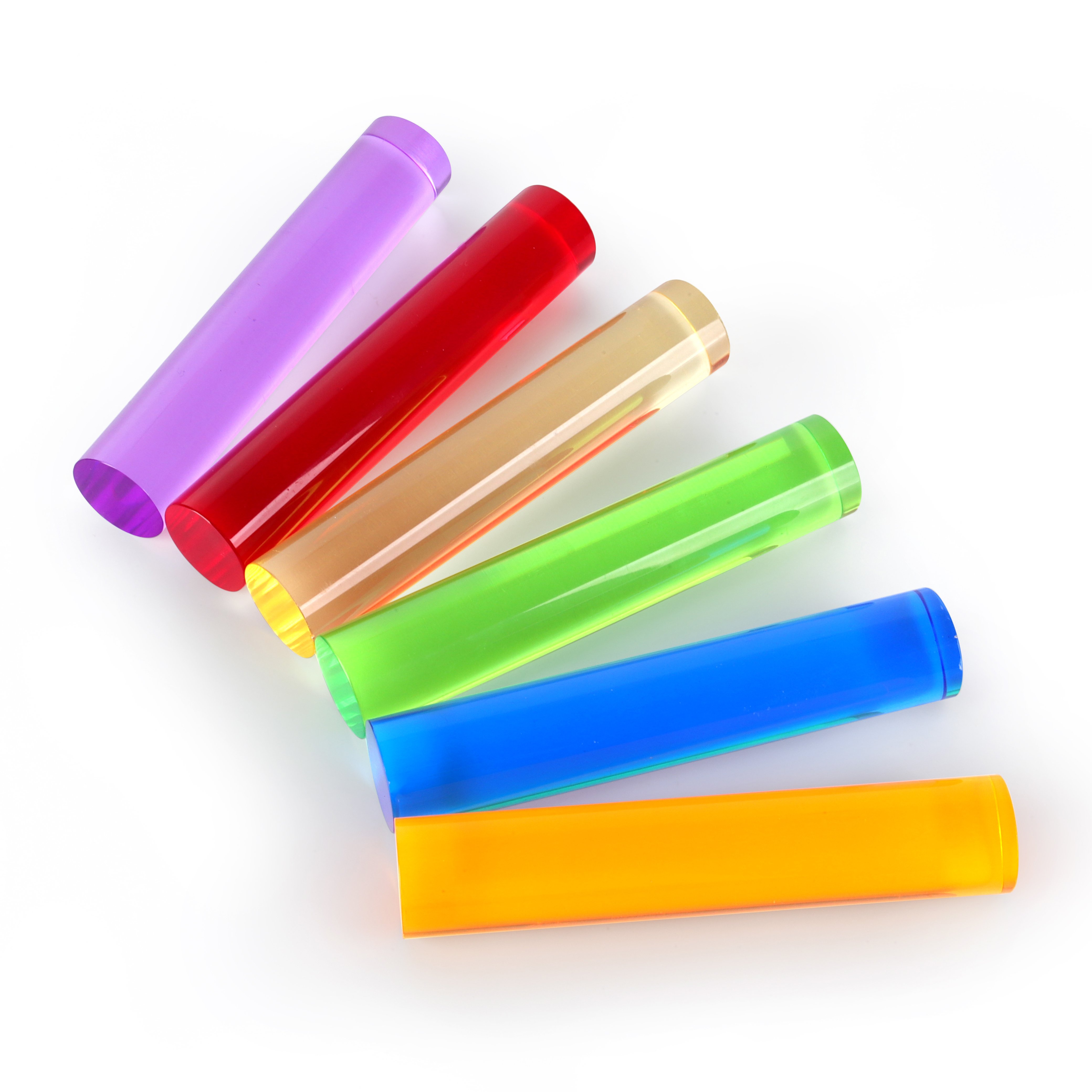 Polished colored acrylic stick rods PMMA round acrylic bar Multiple colors acrylic rod in Various size
