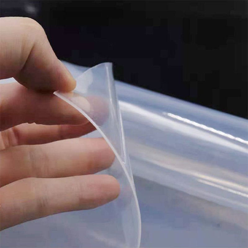 0.5/0.8/1/1.5/2/3/4/5mm transparent matt natural roll silicone rubber sheet