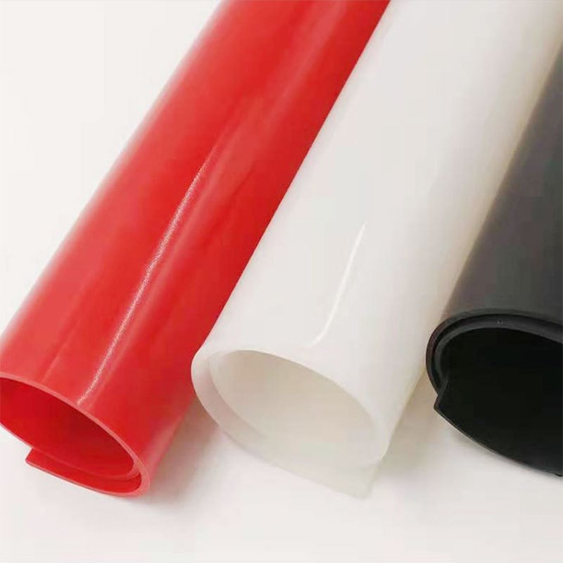 0.5/0.8/1/1.5/2/3/4/5mm transparent matt natural roll silicone rubber sheet