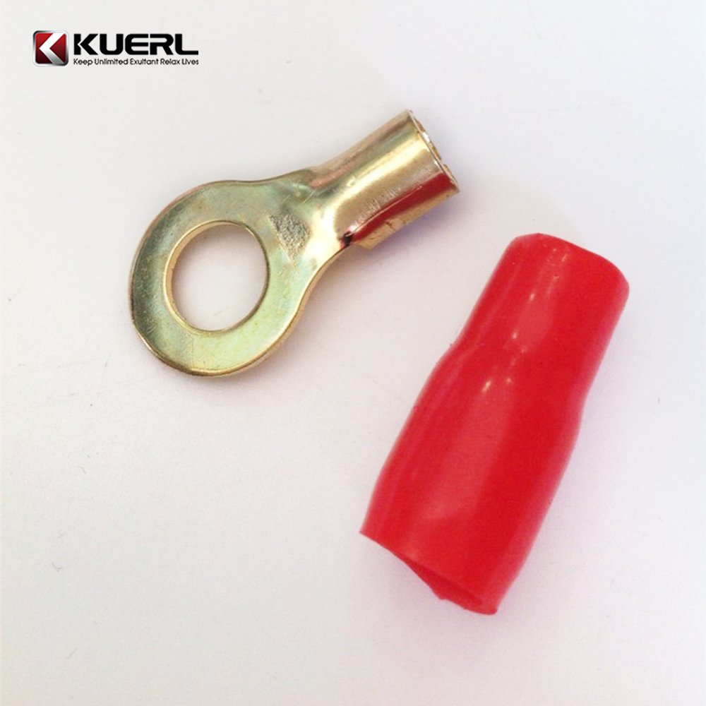 Pure copper O shaped U shaped car power wire terminal 2GA~10GA car battery terminal