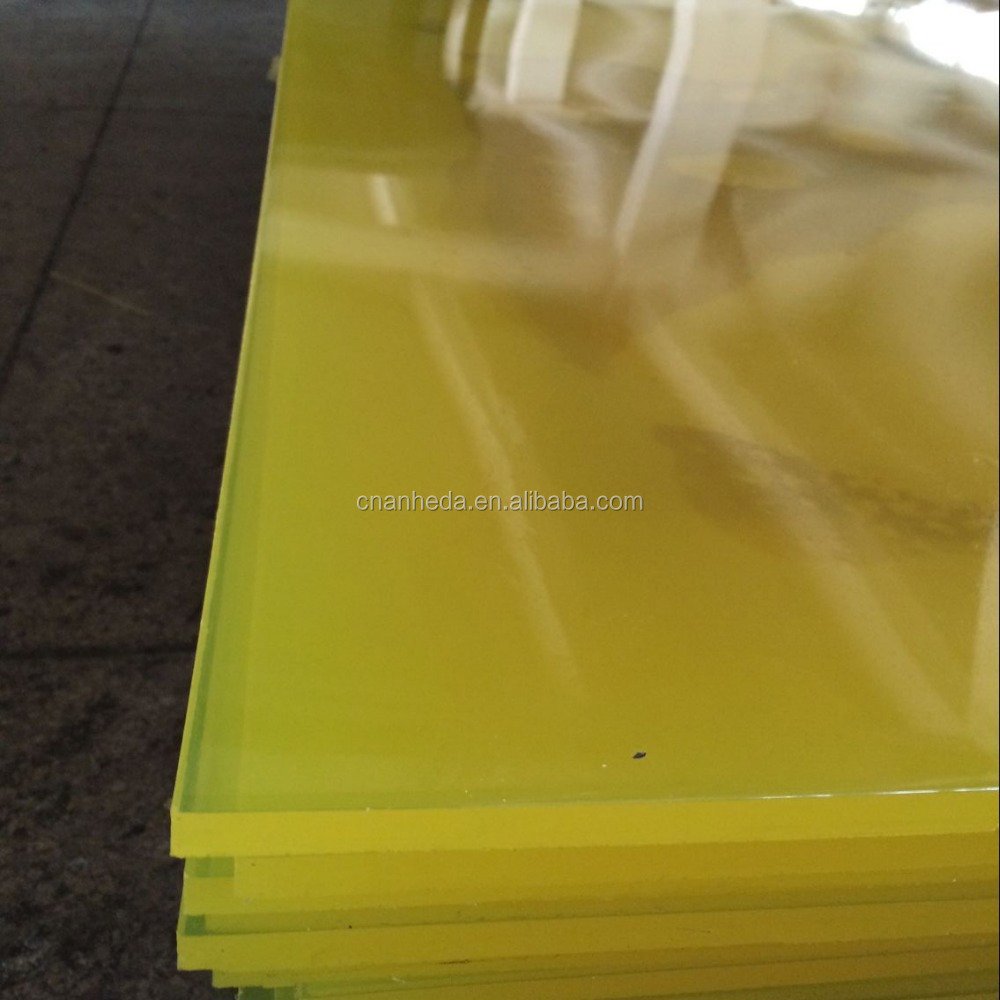 Yellow or Tea Color PU Polyurethane Sheets for Sale