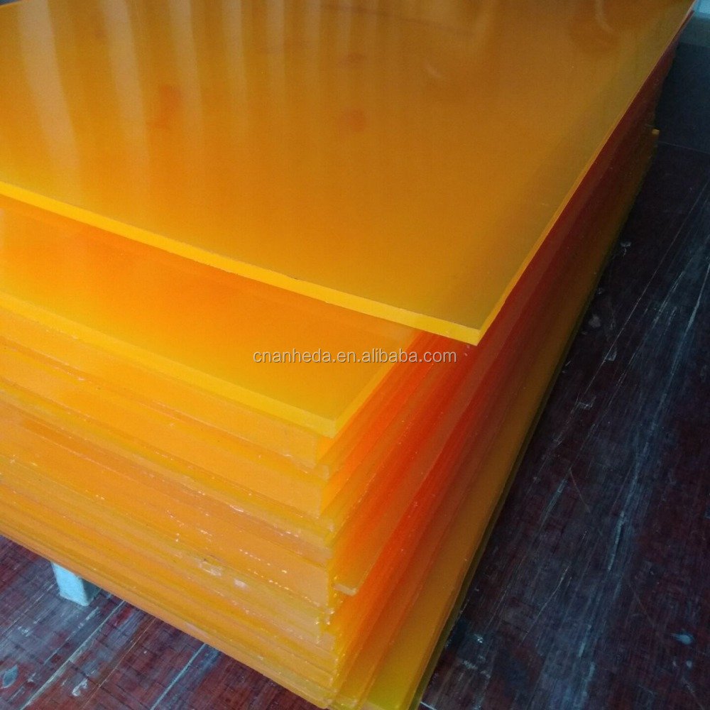 Yellow or Tea Color PU Polyurethane Sheets for Sale