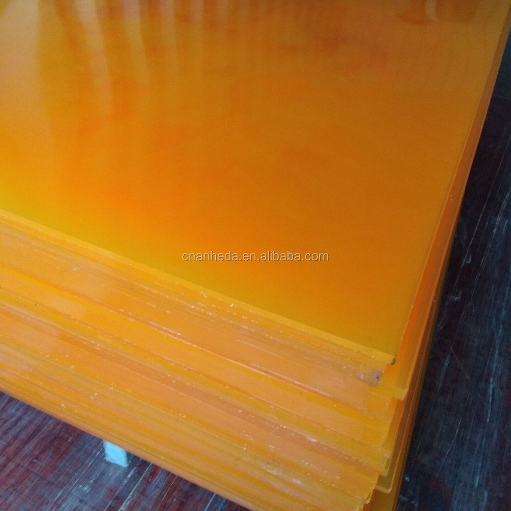 Yellow or Tea Color PU Polyurethane Sheets for Sale
