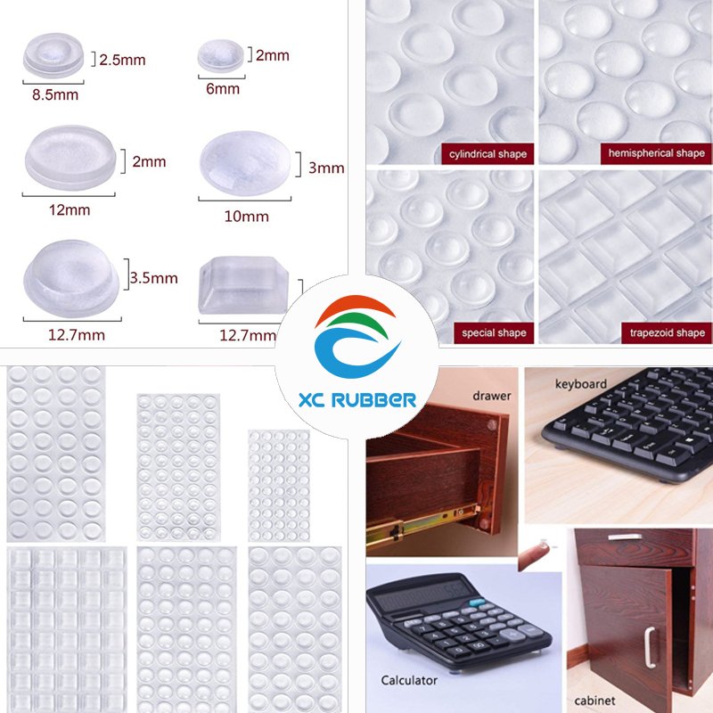 Clear Rubber Feet Adhesive Bumper Pads Self Stick Bumpers Furniture Foot Pads
