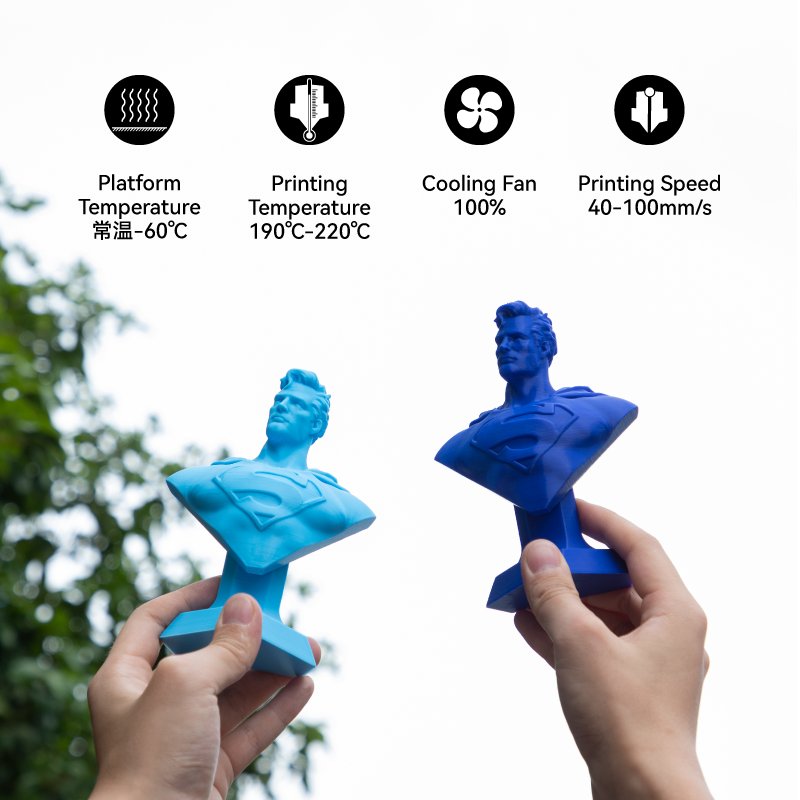 Kexcelled Pla+ Flexible Plastic Rods Super Tough 1.75Mm Good Selling Light Brown Pla Filament 3D Printing Material