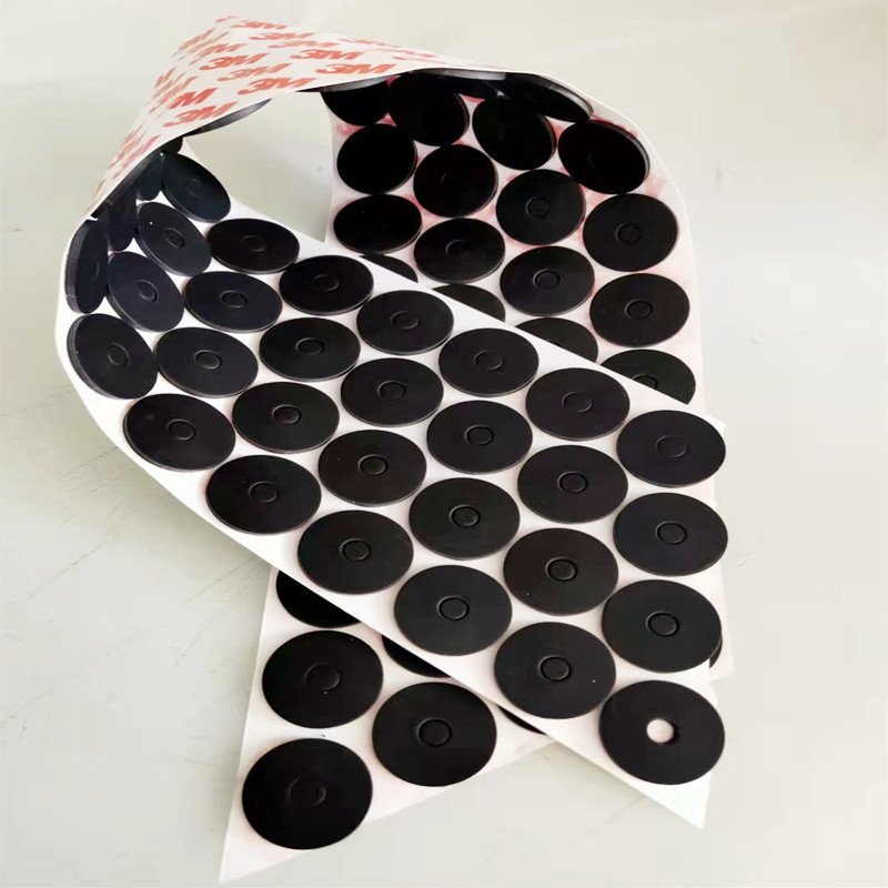 Free sample customized round custom self adhesive sticky silicone rubber sheet bumper feet dots protecting pad