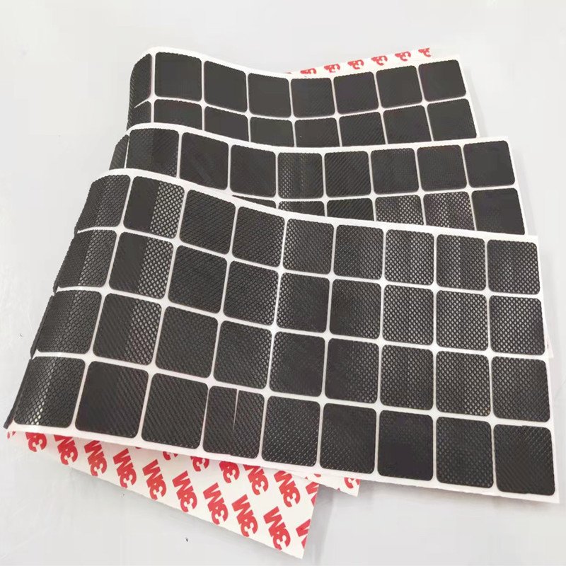 Free sample customized round custom self adhesive sticky silicone rubber sheet bumper feet dots protecting pad