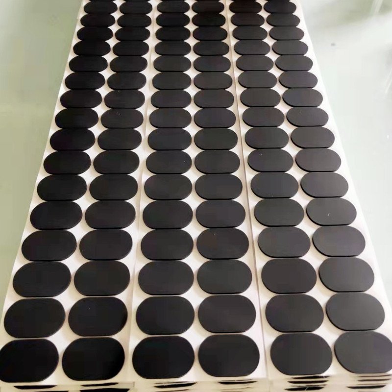 Free sample customized round custom self adhesive sticky silicone rubber sheet bumper feet dots protecting pad