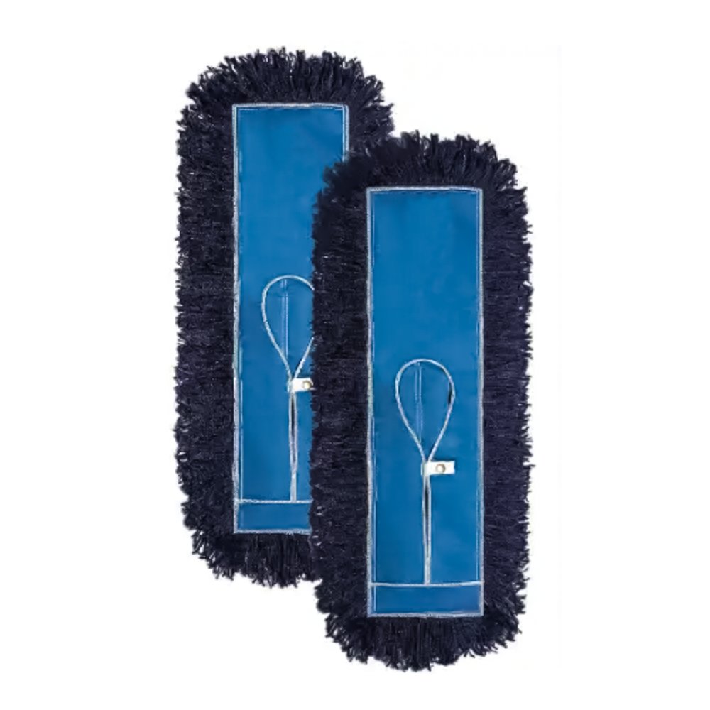 2023 New Machine Dark Blue NylonWashable Dry Cotton Dust Mop Pad Refill for Home Commercial Floor Cleaning