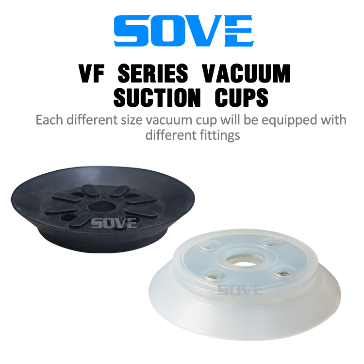 other machinery & industrial equipment VF Series Flat Vacuum Suction Cup Black Red Imported Silicone Nitrile Rubber VF Series