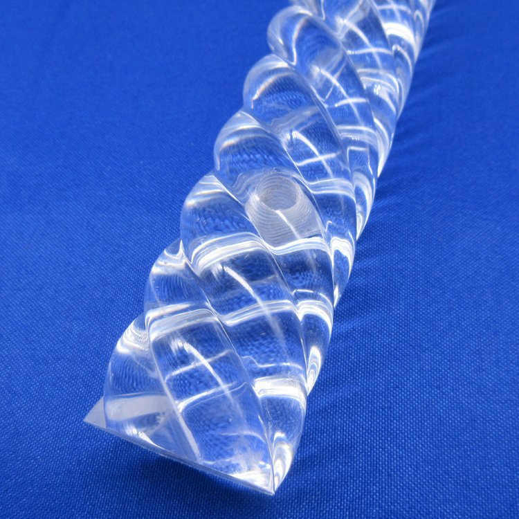 OD 5mm 200mm PMMA Transparent Spiral Acrylic Rod