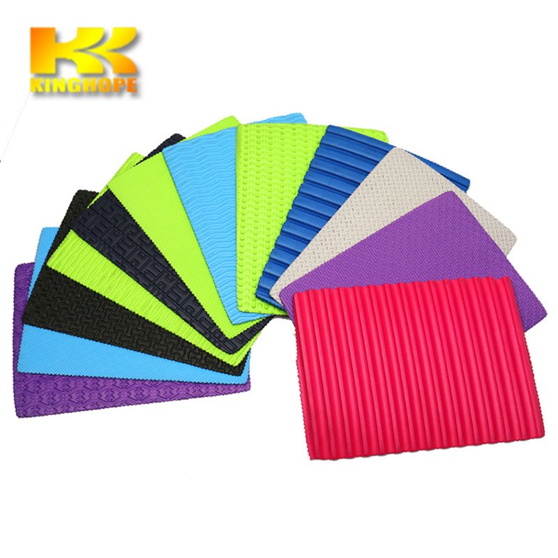 EVA foam rubber material sheets for shoe soles slippers flip flop sandals making
