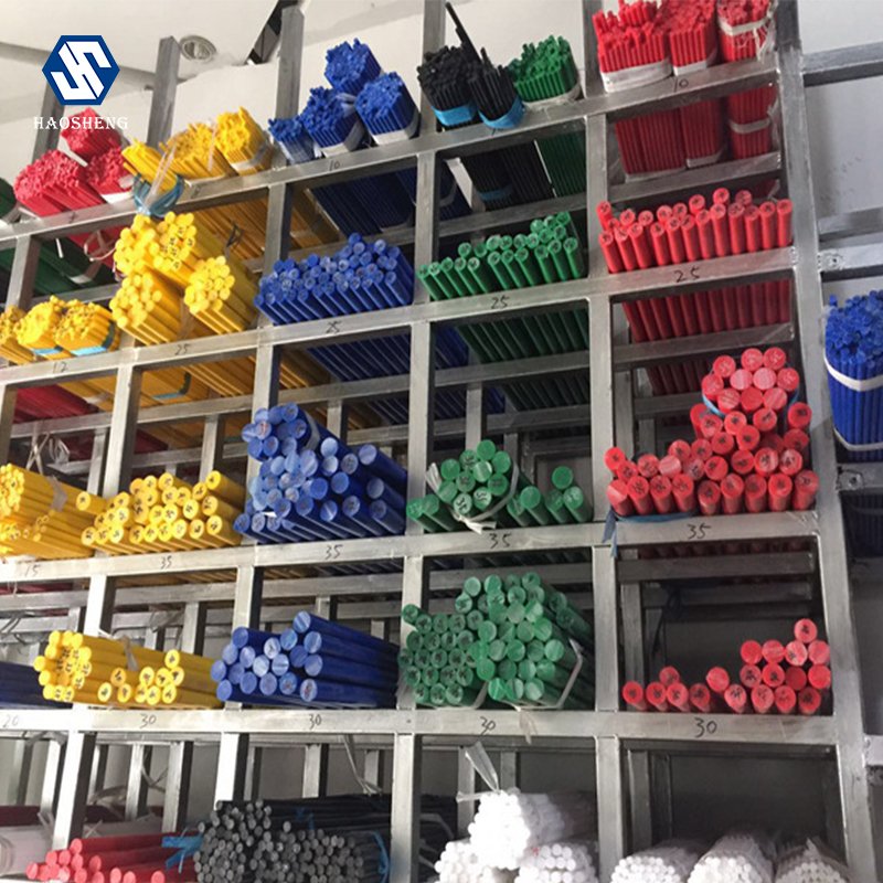 High Quality Cast nylon PE Plastic rod/ Color POM rod Plastic Polymer PA6 Nylon Polyethylene rod