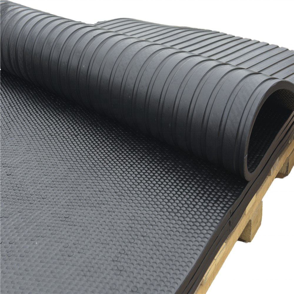 Comfortable Ribbed Cow/Horse Farm Rubber Mat Cow Matting Roll in Sheet Format Durable Rubber Sheets