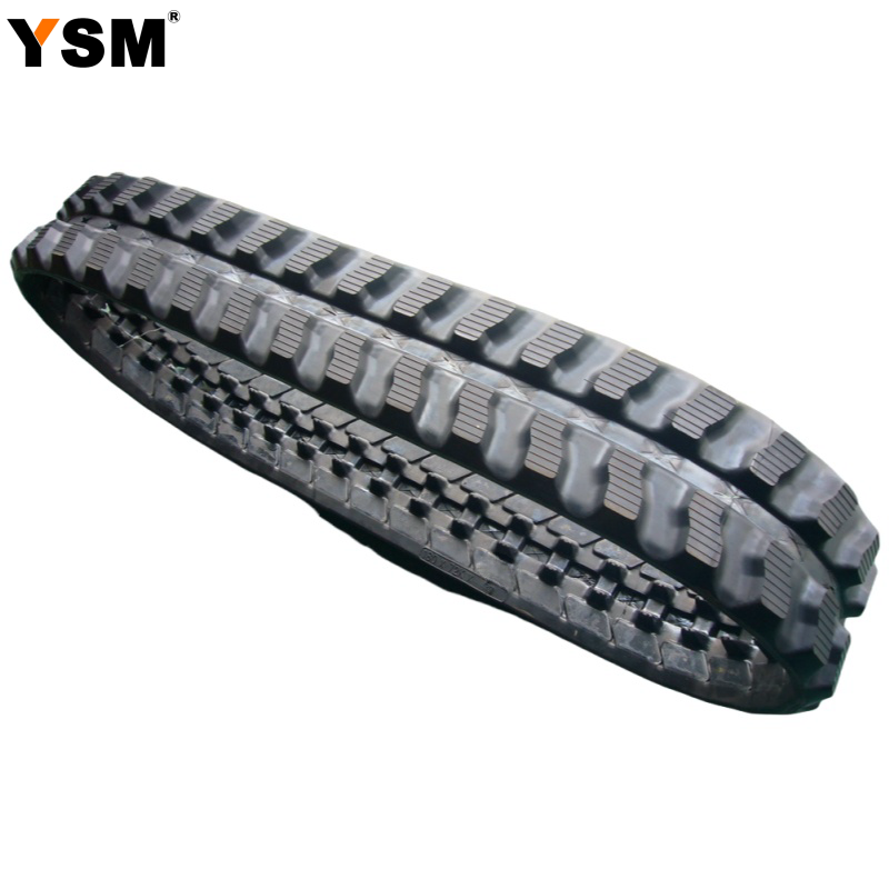 300X52.5X80 400X72.5X74 Undercarriage Parts Harvester Rubber Track Excavator Chassis For Mini Excavator