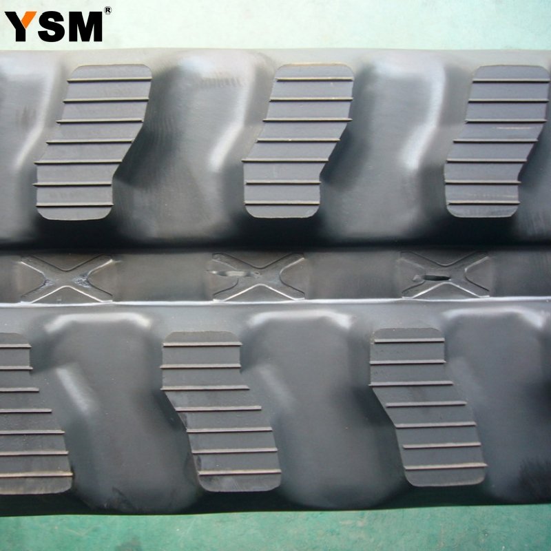 300X52.5X80 400X72.5X74 Undercarriage Parts Harvester Rubber Track Excavator Chassis For Mini Excavator