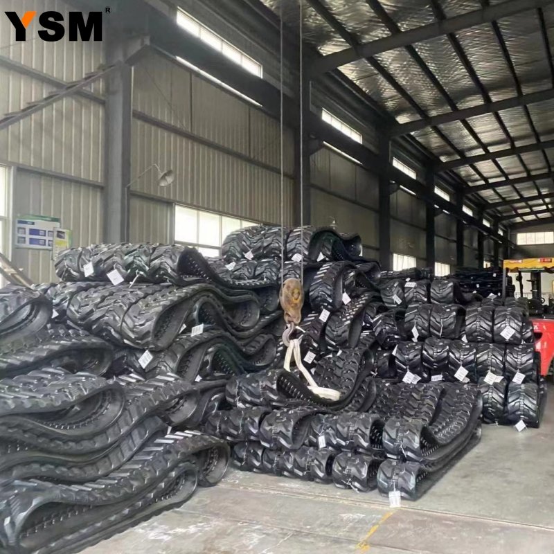 300X52.5X80 400X72.5X74 Undercarriage Parts Harvester Rubber Track Excavator Chassis For Mini Excavator