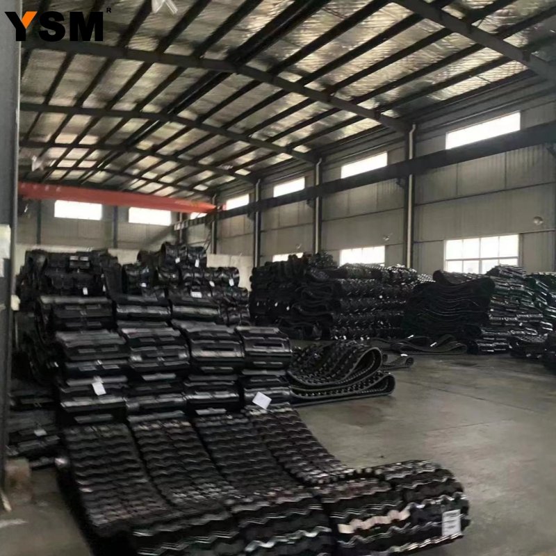 300X52.5X80 400X72.5X74 Undercarriage Parts Harvester Rubber Track Excavator Chassis For Mini Excavator