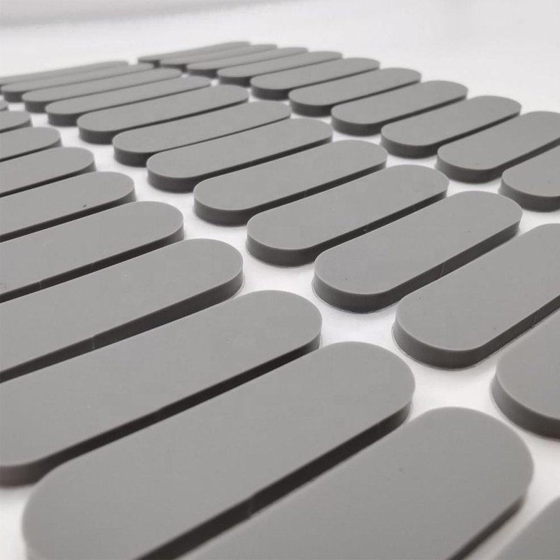 Customized Size High Quality Anti Slip Self Adhesive 3 M Adhesive Silicone Rubber Pad Silicone Rubber Feet Pads 1mm