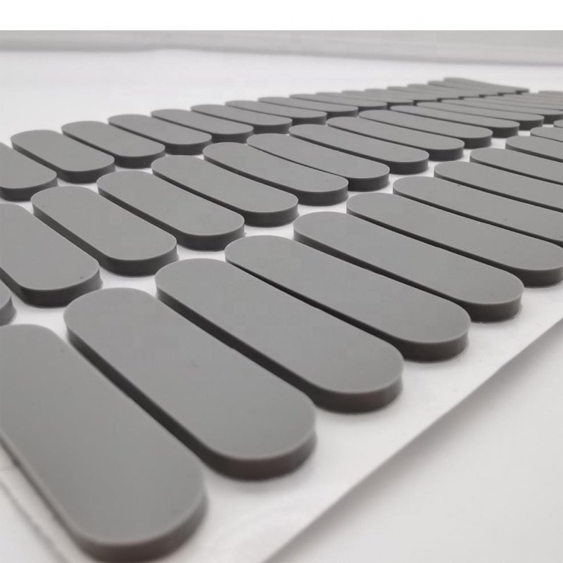 Customized Size High Quality Anti Slip Self Adhesive 3 M Adhesive Silicone Rubber Pad Silicone Rubber Feet Pads 1mm