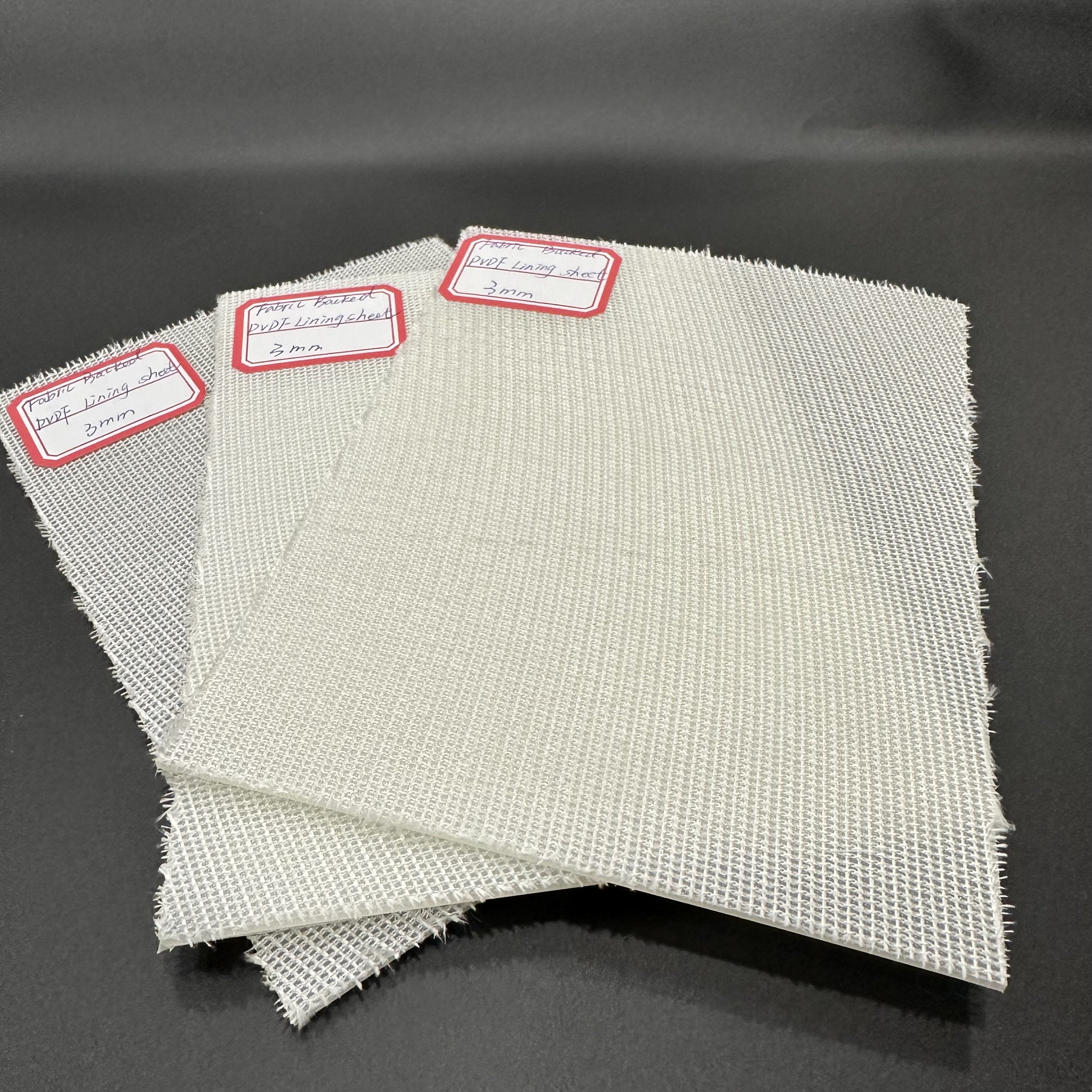 Consistent Quality PVDF Flat Sheet Backed Fiberglass Fabric with Fiber Membrane used for Petroleum Chemical Industry.