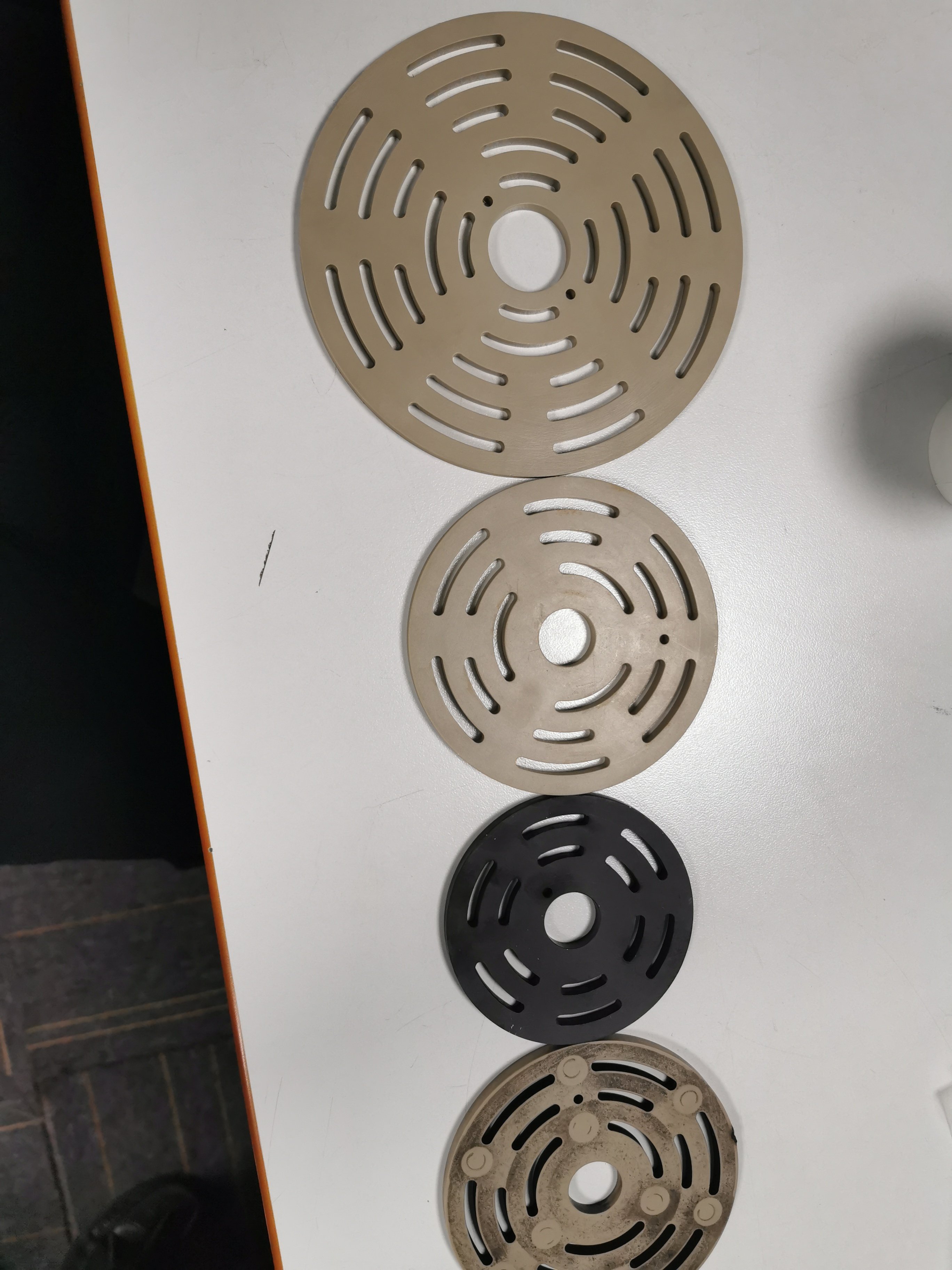 PEEK GF30 plastic valves plates parts