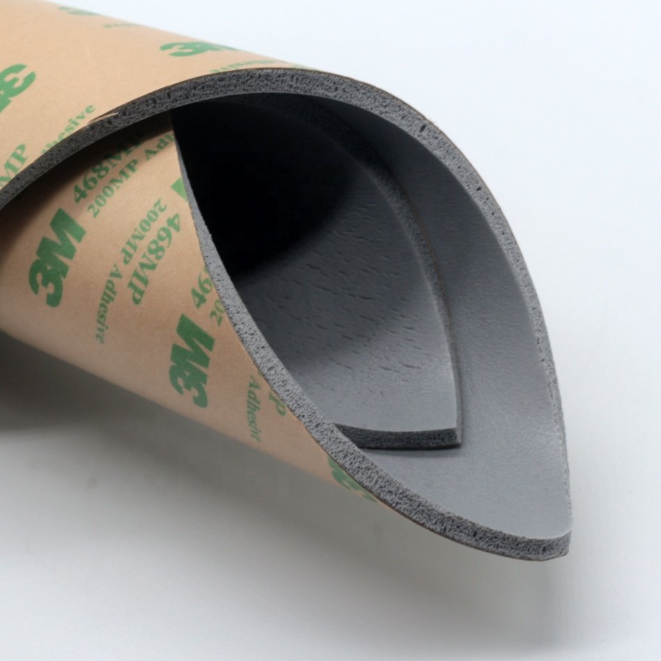heat resistant self-adhesive thin foam silicone sheet for heat press