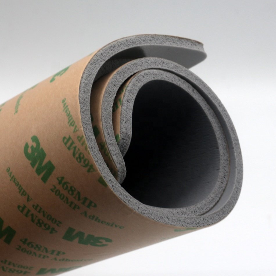 heat resistant self-adhesive thin foam silicone sheet for heat press