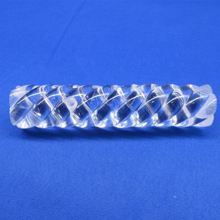Acrylic Extruded Square Spiral Transparent Rod