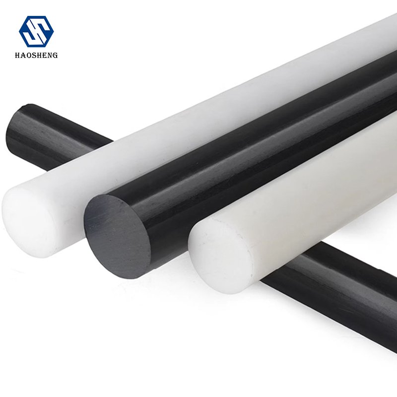 Factory Custom Nylon Bar PA Plastic Rods black nylon rod POM rod delrin ABS plastic round bar